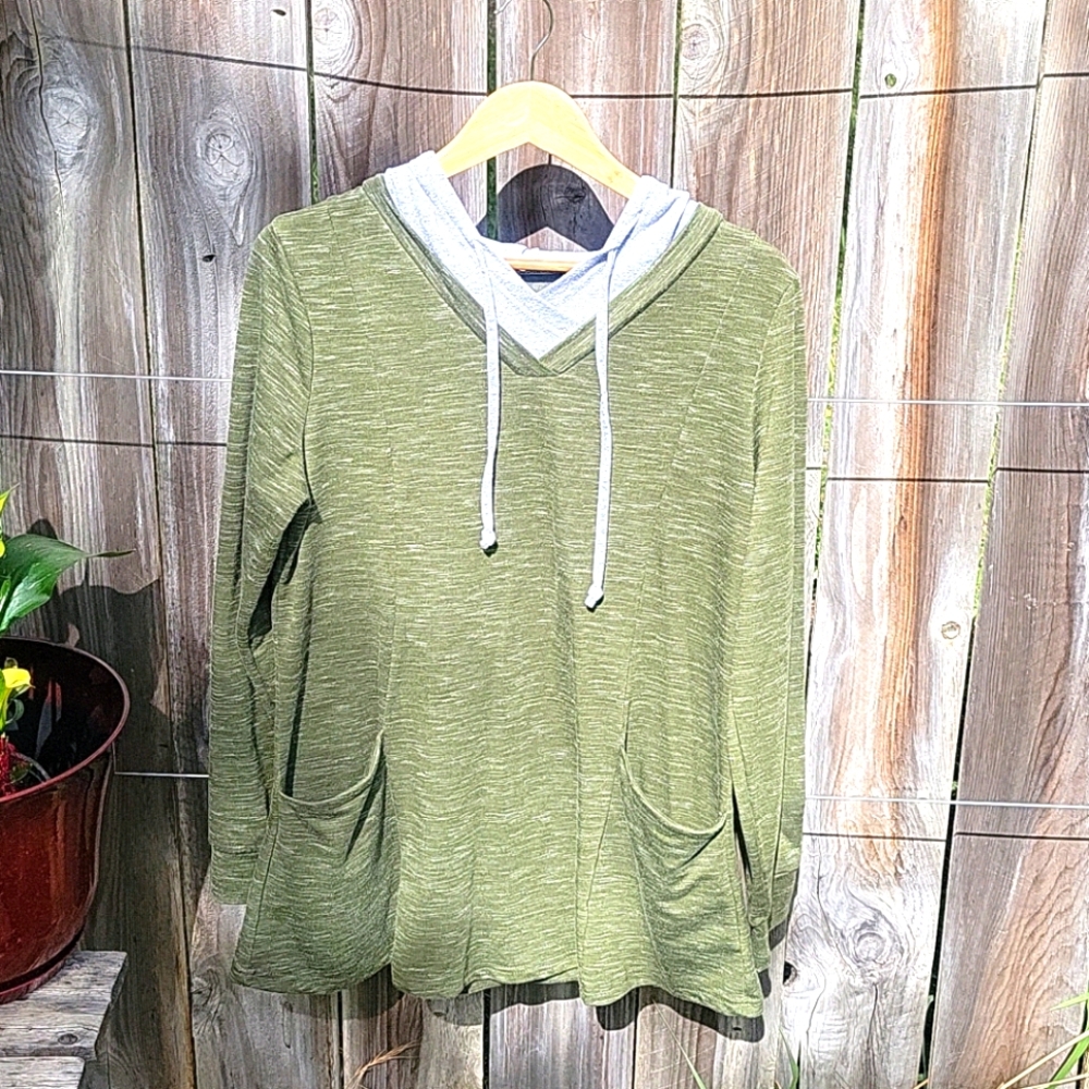 💜20%off Long Sleeve V Neck Pullover Tunic